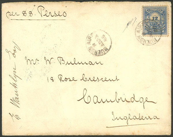 Lot 220 - Argentina postal history - Guillermo Jalil - Philatino Auction # 2328 ARGENTINA: Special July auction (second part) Lot 220 - Argentina postal history - Guillermo Jalil - Philatino Auction # 2328 ARGENTINA: Special July auction (second part)