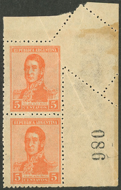 Lot 108 - Argentina general issues -  Guillermo Jalil - Philatino Auction # 2328 ARGENTINA: Special July auction (second part)