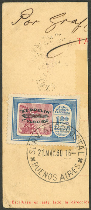 Lot 183 - Argentina airmail - Guillermo Jalil - Philatino Auction # 2328 ARGENTINA: Special July auction (second part) Lot 183 - Argentina airmail - Guillermo Jalil - Philatino Auction # 2328 ARGENTINA: Special July auction (second part)