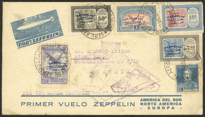 Lot 182 - Argentina airmail - Guillermo Jalil - Philatino Auction # 2328 ARGENTINA: Special July auction (second part) Lot 182 - Argentina airmail - Guillermo Jalil - Philatino Auction # 2328 ARGENTINA: Special July auction (second part)