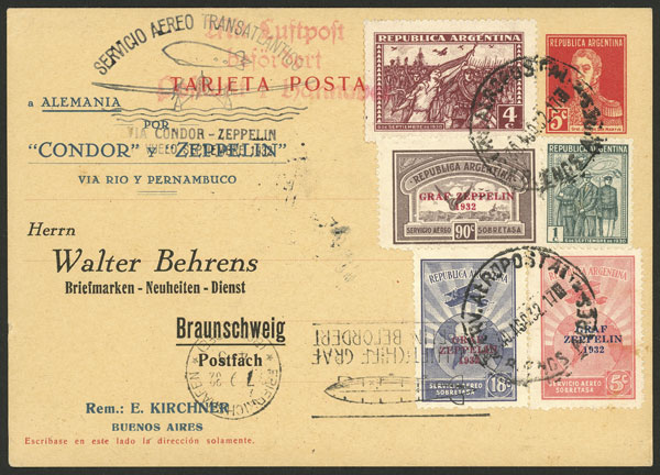 Lot 184 - Argentina airmail - Guillermo Jalil - Philatino Auction # 2328 ARGENTINA: Special July auction (second part) Lot 184 - Argentina airmail - Guillermo Jalil - Philatino Auction # 2328 ARGENTINA: Special July auction (second part)