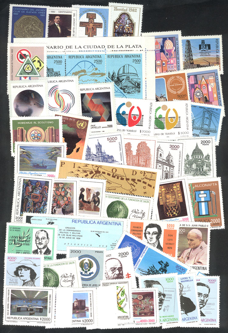 Lot 971 - Argentina general issues -  Guillermo Jalil - Philatino Auction # 2339 ARGENTINA: Budget auction with very good material of all periods, including rarities!