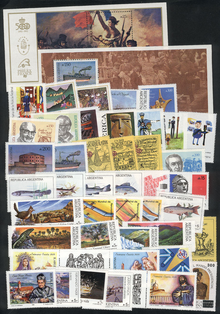 Lot 995 - Argentina general issues -  Guillermo Jalil - Philatino Auction # 2339 ARGENTINA: Budget auction with very good material of all periods, including rarities!