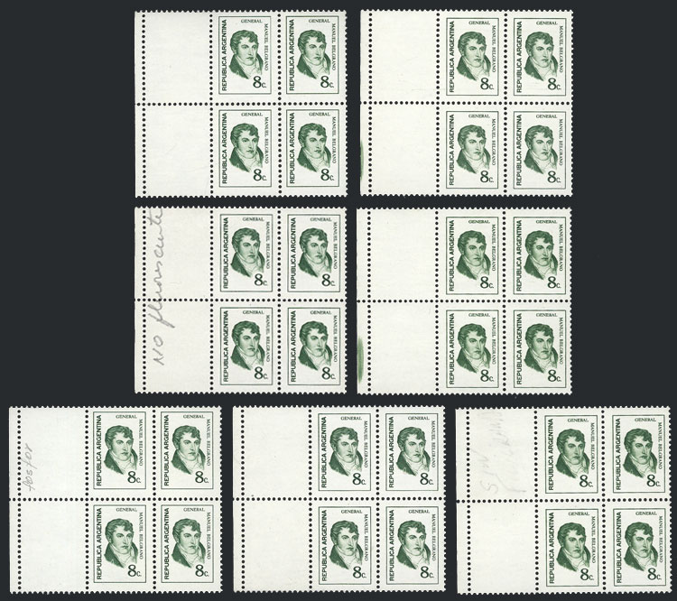 Lot 901 - Argentina general issues -  Guillermo Jalil - Philatino Auction # 2339 ARGENTINA: Budget auction with very good material of all periods, including rarities!