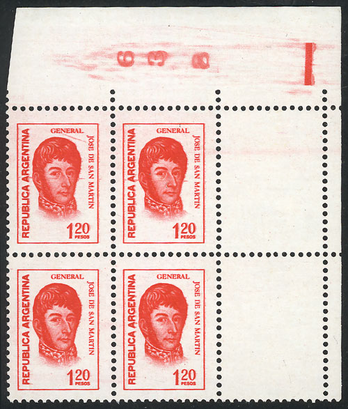 Lot 914 - Argentina general issues -  Guillermo Jalil - Philatino Auction # 2339 ARGENTINA: Budget auction with very good material of all periods, including rarities!
