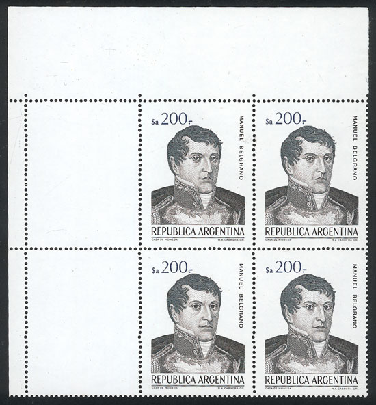 Lot 984 - Argentina general issues -  Guillermo Jalil - Philatino Auction # 2339 ARGENTINA: Budget auction with very good material of all periods, including rarities!