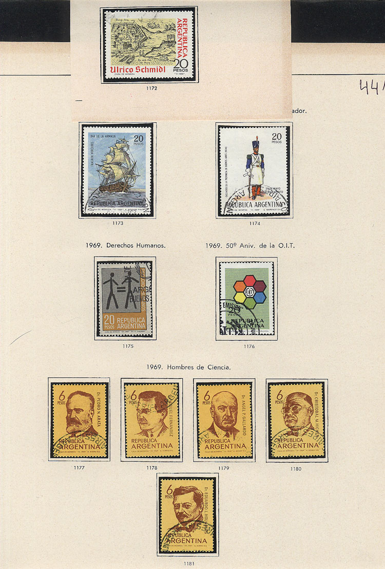 Lot 889 - Argentina general issues -  Guillermo Jalil - Philatino Auction # 2339 ARGENTINA: Budget auction with very good material of all periods, including rarities!