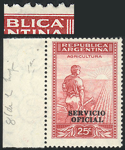 Lot 1261 - Argentina official stamps - Guillermo Jalil - Philatino Auction # 2339 ARGENTINA: Budget auction with very good material of all periods, including rarities! Lot 1261 - Argentina official stamps - Guillermo Jalil - Philatino Auction # 2339 ARGENTINA: Budget auction with very good material of all periods, including rarities!