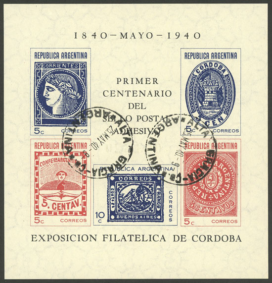 Lot 1135 - Argentina souvenir sheets -  Guillermo Jalil - Philatino Auction # 2339 ARGENTINA: Budget auction with very good material of all periods, including rarities!