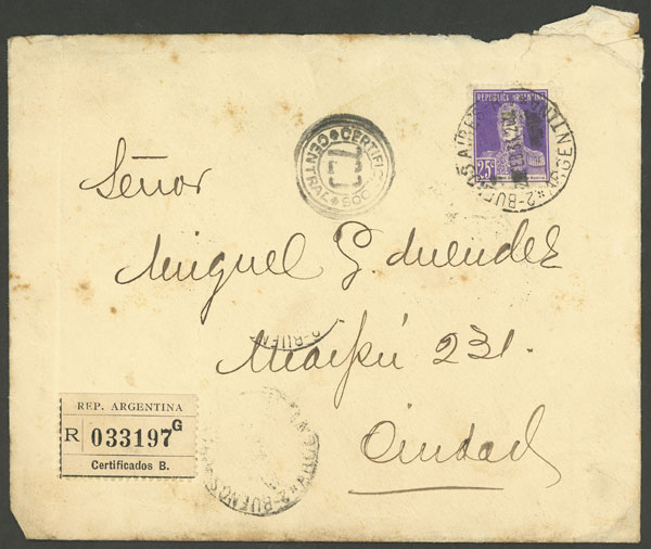 Lot 1399 - Argentina postal history - Guillermo Jalil - Philatino Auction # 2339 ARGENTINA: Budget auction with very good material of all periods, including rarities! Lot 1399 - Argentina postal history - Guillermo Jalil - Philatino Auction # 2339 ARGENTINA: Budget auction with very good material of all periods, including rarities!
