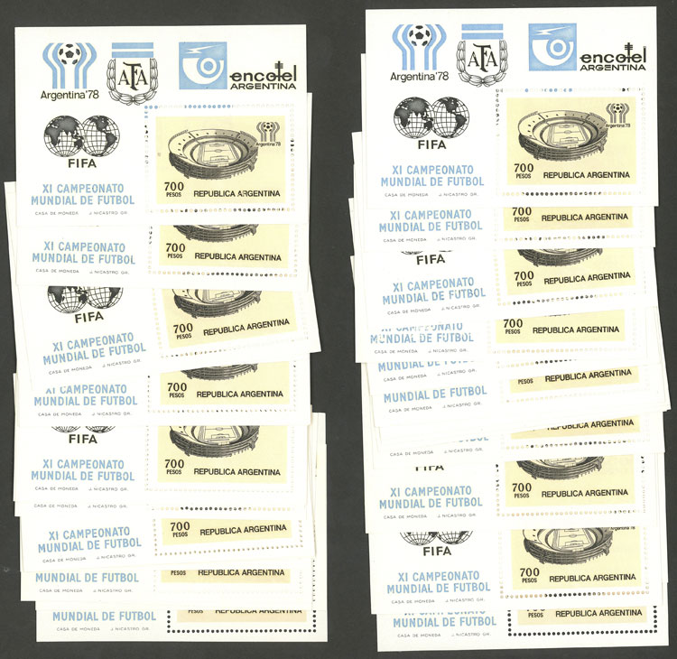Lot 1151 - Argentina souvenir sheets - Guillermo Jalil - Philatino Auction # 2339 ARGENTINA: Budget auction with very good material of all periods, including rarities! Lot 1151 - Argentina souvenir sheets - Guillermo Jalil - Philatino Auction # 2339 ARGENTINA: Budget auction with very good material of all periods, including rarities!