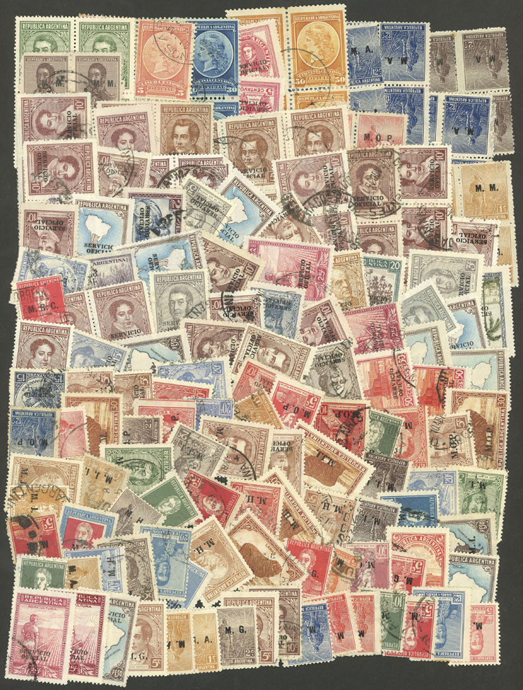 Lot 1296 - Argentina OFFICIAL STAMPS - LOTS - Guillermo Jalil - Philatino Auction # 2339 ARGENTINA: Budget auction with very good material of all periods, including rarities! Lot 1296 - Argentina OFFICIAL STAMPS - LOTS - Guillermo Jalil - Philatino Auction # 2339 ARGENTINA: Budget auction with very good material of all periods, including rarities!