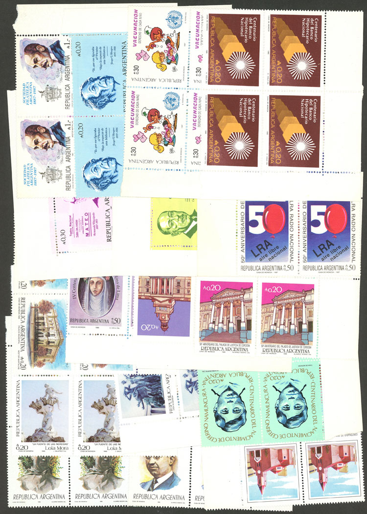 Lot 1492 - Argentina Lots and Collections -  Guillermo Jalil - Philatino Auction # 2339 ARGENTINA: Budget auction with very good material of all periods, including rarities!