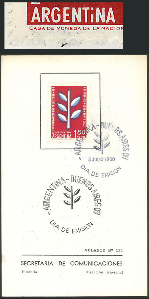 Lot 802 - Argentina general issues -  Guillermo Jalil - Philatino Auction # 2339 ARGENTINA: Budget auction with very good material of all periods, including rarities!