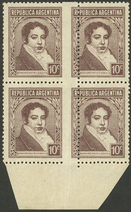 Lot 389 - Argentina general issues -  Guillermo Jalil - Philatino Auction # 2339 ARGENTINA: Budget auction with very good material of all periods, including rarities!
