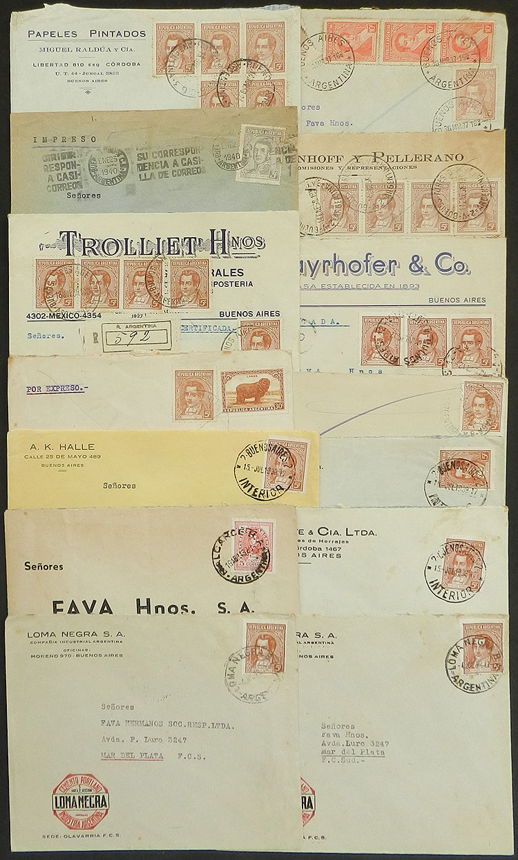 Lot 1407 - Argentina postal history -  Guillermo Jalil - Philatino Auction # 2339 ARGENTINA: Budget auction with very good material of all periods, including rarities!