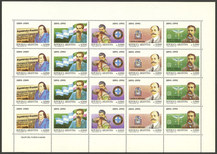 Lot 999 - Argentina general issues -  Guillermo Jalil - Philatino Auction # 2339 ARGENTINA: Budget auction with very good material of all periods, including rarities!