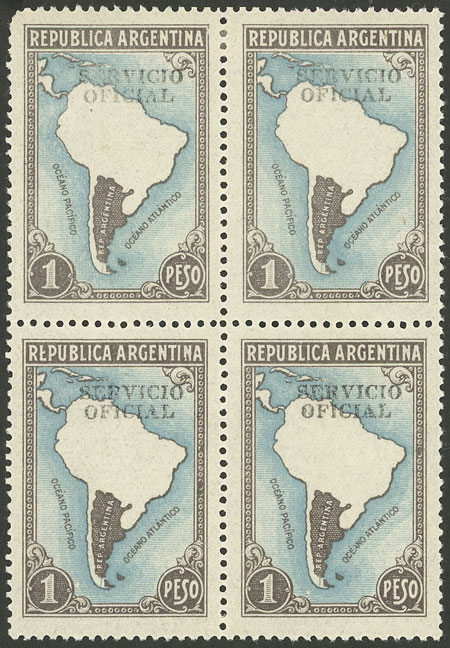 Lot 1266 - Argentina official stamps - Guillermo Jalil - Philatino Auction # 2339 ARGENTINA: Budget auction with very good material of all periods, including rarities! Lot 1266 - Argentina official stamps - Guillermo Jalil - Philatino Auction # 2339 ARGENTINA: Budget auction with very good material of all periods, including rarities!