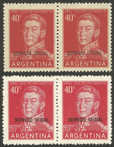 Lot 1277 - Argentina official stamps - Guillermo Jalil - Philatino Auction # 2339 ARGENTINA: Budget auction with very good material of all periods, including rarities! Lot 1277 - Argentina official stamps - Guillermo Jalil - Philatino Auction # 2339 ARGENTINA: Budget auction with very good material of all periods, including rarities!