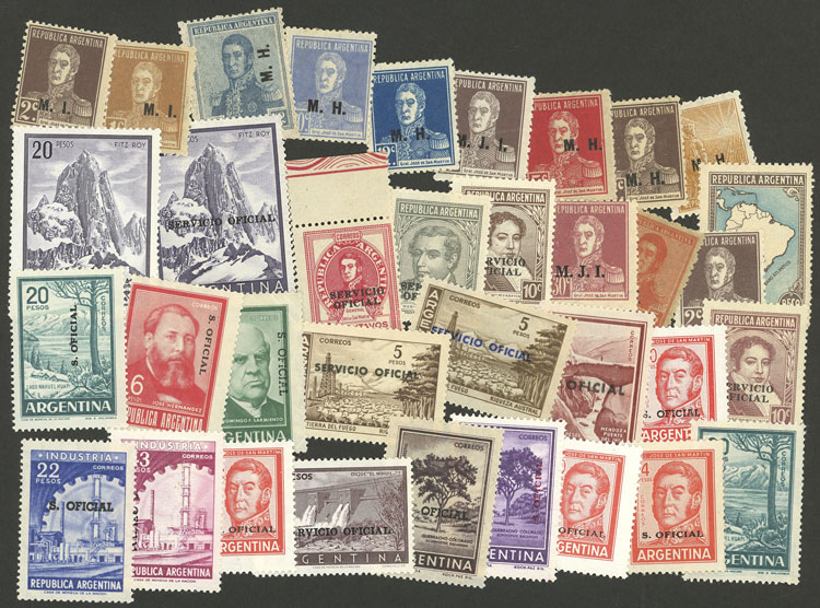 Lot 1293 - Argentina OFFICIAL STAMPS - LOTS - Guillermo Jalil - Philatino Auction # 2339 ARGENTINA: Budget auction with very good material of all periods, including rarities! Lot 1293 - Argentina OFFICIAL STAMPS - LOTS - Guillermo Jalil - Philatino Auction # 2339 ARGENTINA: Budget auction with very good material of all periods, including rarities!