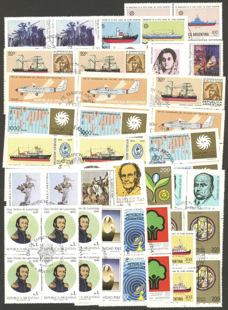 Lot 1489 - Argentina Lots and Collections -  Guillermo Jalil - Philatino Auction # 2339 ARGENTINA: Budget auction with very good material of all periods, including rarities!