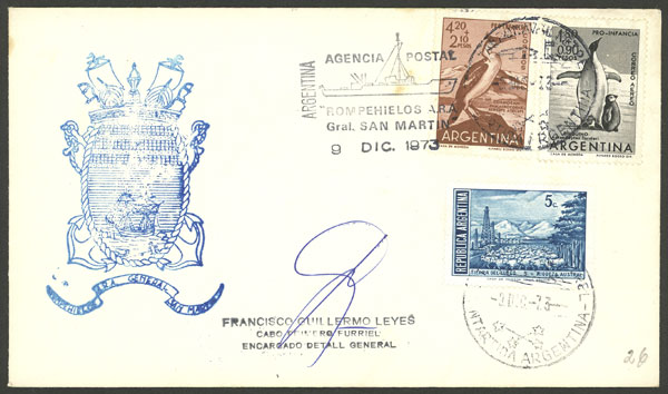 Lot 11 - argentine antarctica postal history - Guillermo Jalil - Philatino Auction # 2339 ARGENTINA: Budget auction with very good material of all periods, including rarities! Lot 11 - argentine antarctica postal history - Guillermo Jalil - Philatino Auction # 2339 ARGENTINA: Budget auction with very good material of all periods, including rarities!