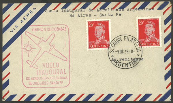 Lot 1424 - Argentina postal history -  Guillermo Jalil - Philatino Auction # 2339 ARGENTINA: Budget auction with very good material of all periods, including rarities!