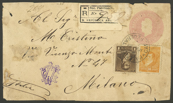 Lot 1385 - Argentina postal history - Guillermo Jalil - Philatino Auction # 2339 ARGENTINA: Budget auction with very good material of all periods, including rarities! Lot 1385 - Argentina postal history - Guillermo Jalil - Philatino Auction # 2339 ARGENTINA: Budget auction with very good material of all periods, including rarities!