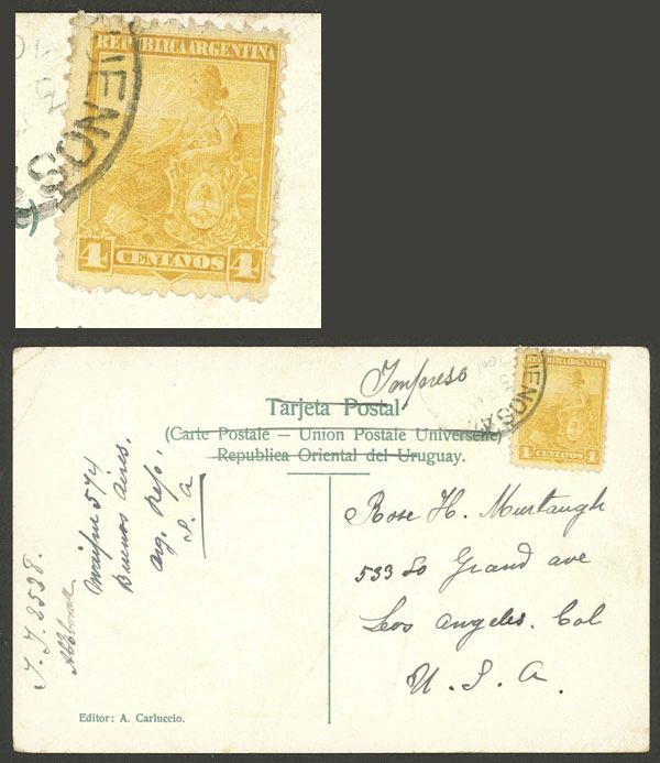 Lot 1386 - Argentina postal history - Guillermo Jalil - Philatino Auction # 2339 ARGENTINA: Budget auction with very good material of all periods, including rarities! Lot 1386 - Argentina postal history - Guillermo Jalil - Philatino Auction # 2339 ARGENTINA: Budget auction with very good material of all periods, including rarities!