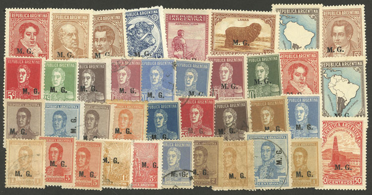 Lot 1294 - Argentina OFFICIAL STAMPS - LOTS - Guillermo Jalil - Philatino Auction # 2339 ARGENTINA: Budget auction with very good material of all periods, including rarities! Lot 1294 - Argentina OFFICIAL STAMPS - LOTS - Guillermo Jalil - Philatino Auction # 2339 ARGENTINA: Budget auction with very good material of all periods, including rarities!