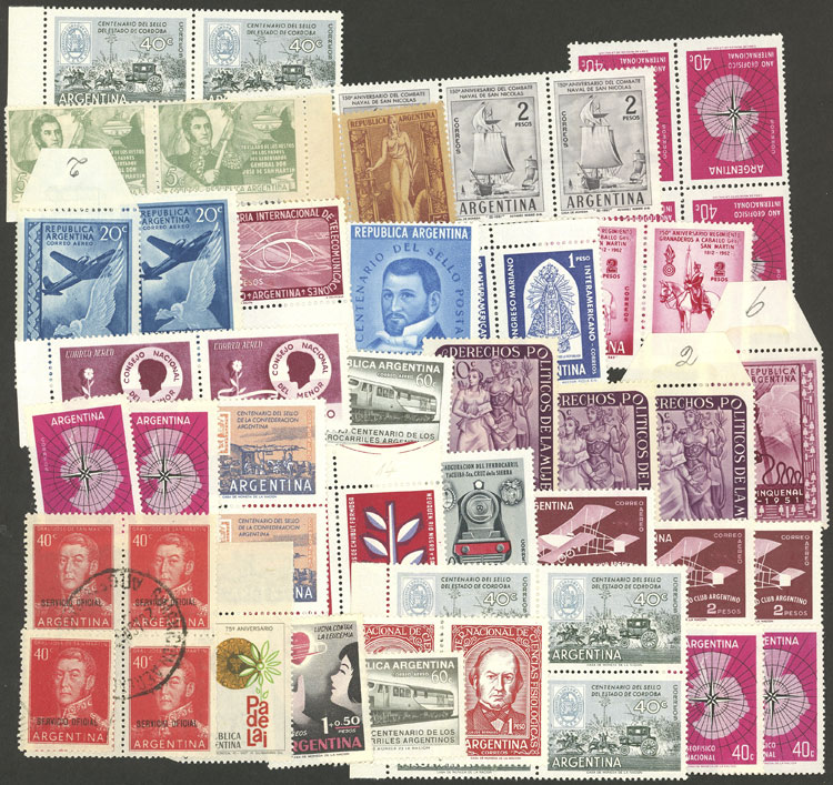 Lot 1480 - Argentina Lots and Collections -  Guillermo Jalil - Philatino Auction # 2339 ARGENTINA: Budget auction with very good material of all periods, including rarities!