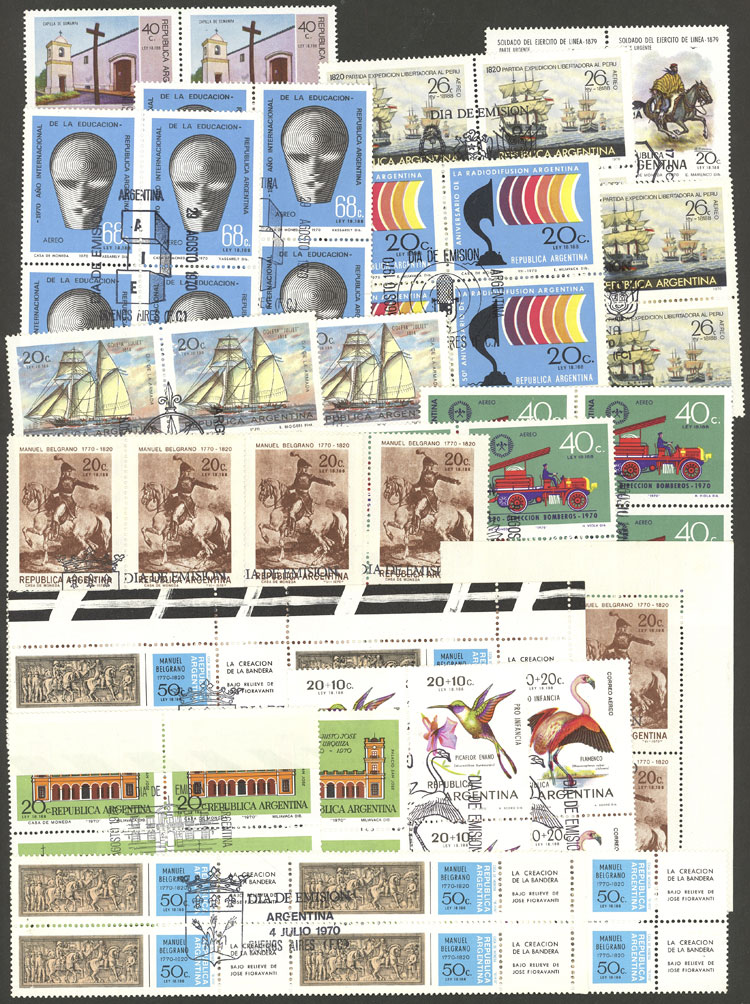 Lot 1484 - Argentina Lots and Collections -  Guillermo Jalil - Philatino Auction # 2339 ARGENTINA: Budget auction with very good material of all periods, including rarities!