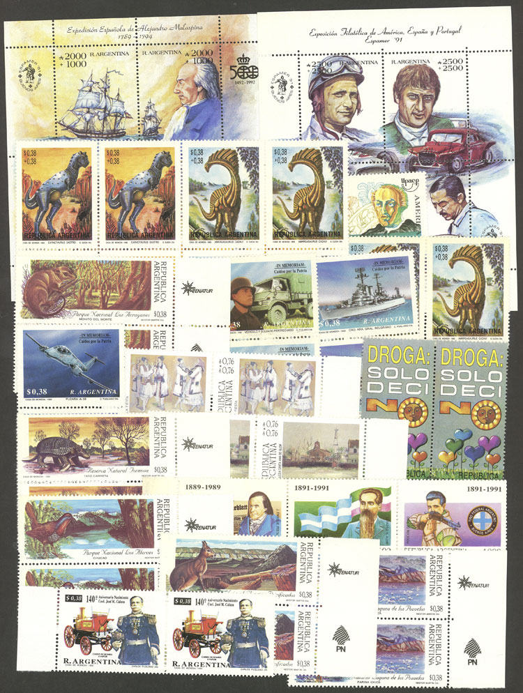 Lot 1493 - Argentina Lots and Collections -  Guillermo Jalil - Philatino Auction # 2339 ARGENTINA: Budget auction with very good material of all periods, including rarities!