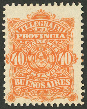 Lot 1315 - Argentina telegraph stamps -  Guillermo Jalil - Philatino Auction # 2339 ARGENTINA: Budget auction with very good material of all periods, including rarities!