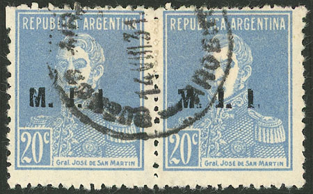 Lot 1231 - Argentina official stamps -  Guillermo Jalil - Philatino Auction # 2339 ARGENTINA: Budget auction with very good material of all periods, including rarities!