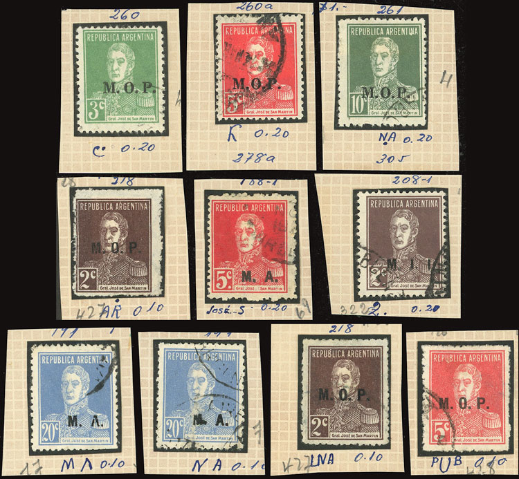 Lot 1291 - Argentina OFFICIAL STAMPS - LOTS - Guillermo Jalil - Philatino Auction # 2339 ARGENTINA: Budget auction with very good material of all periods, including rarities! Lot 1291 - Argentina OFFICIAL STAMPS - LOTS - Guillermo Jalil - Philatino Auction # 2339 ARGENTINA: Budget auction with very good material of all periods, including rarities!
