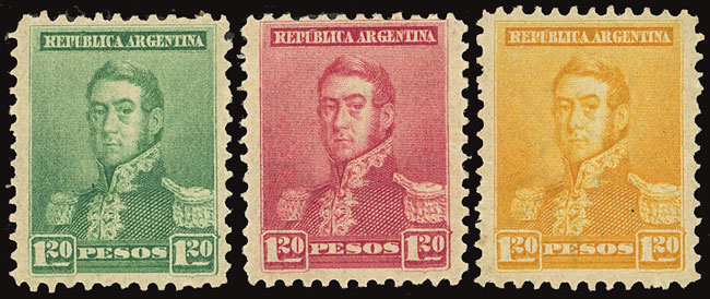 Lot 169 - Argentina general issues -  Guillermo Jalil - Philatino Auction # 2339 ARGENTINA: Budget auction with very good material of all periods, including rarities!