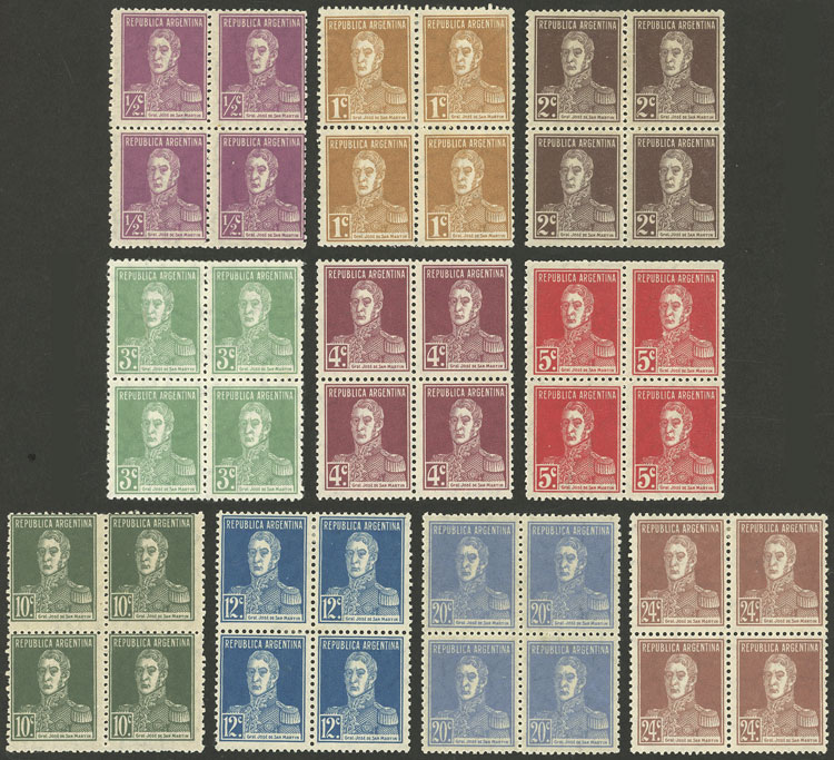 Lot 257 - Argentina general issues - Guillermo Jalil - Philatino Auction # 2339 ARGENTINA: Budget auction with very good material of all periods, including rarities! Lot 257 - Argentina general issues - Guillermo Jalil - Philatino Auction # 2339 ARGENTINA: Budget auction with very good material of all periods, including rarities!