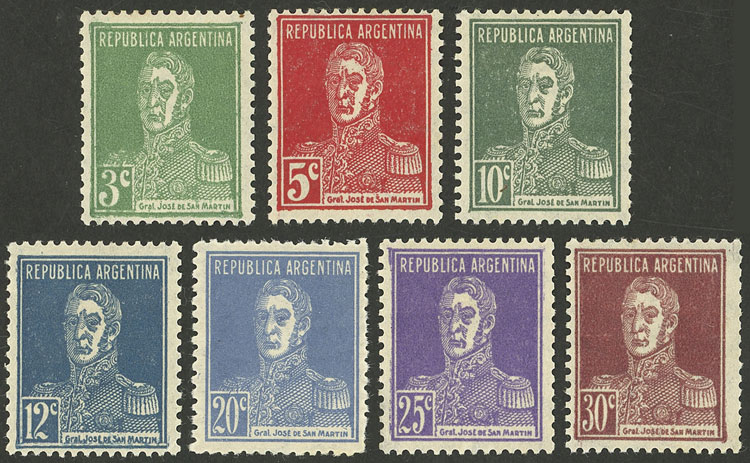 Lot 292 - Argentina general issues -  Guillermo Jalil - Philatino Auction # 2339 ARGENTINA: Budget auction with very good material of all periods, including rarities!
