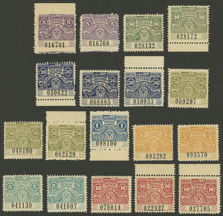 Lot 1463 - Argentina revenue stamps - Guillermo Jalil - Philatino Auction # 2339 ARGENTINA: Budget auction with very good material of all periods, including rarities! Lot 1463 - Argentina revenue stamps - Guillermo Jalil - Philatino Auction # 2339 ARGENTINA: Budget auction with very good material of all periods, including rarities!