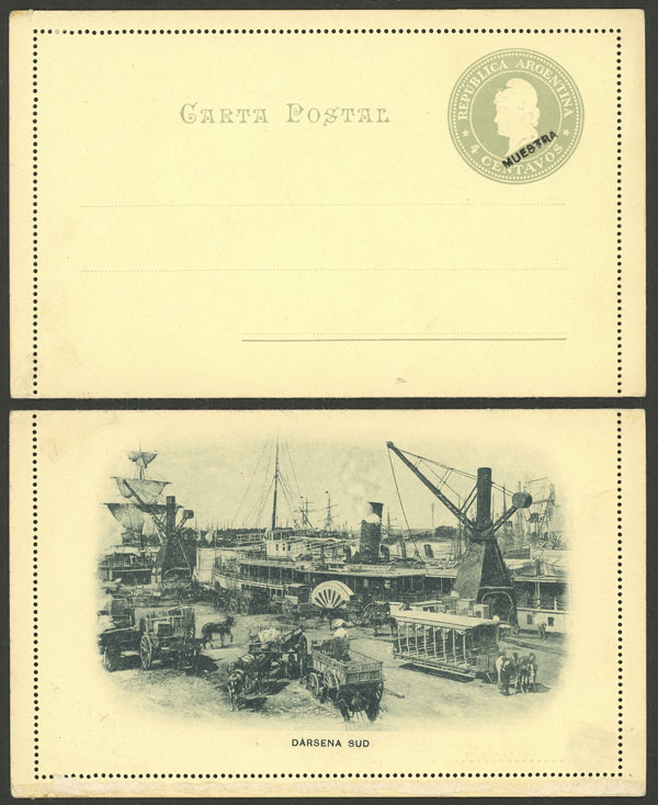 Lot 1338 - Argentina Postal stationery - Guillermo Jalil - Philatino Auction # 2339 ARGENTINA: Budget auction with very good material of all periods, including rarities! Lot 1338 - Argentina Postal stationery - Guillermo Jalil - Philatino Auction # 2339 ARGENTINA: Budget auction with very good material of all periods, including rarities!
