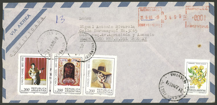 Lot 986 - Argentina general issues -  Guillermo Jalil - Philatino Auction # 2339 ARGENTINA: Budget auction with very good material of all periods, including rarities!