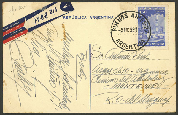 Lot 1431 - Argentina postal history - Guillermo Jalil - Philatino Auction # 2339 ARGENTINA: Budget auction with very good material of all periods, including rarities! Lot 1431 - Argentina postal history - Guillermo Jalil - Philatino Auction # 2339 ARGENTINA: Budget auction with very good material of all periods, including rarities!