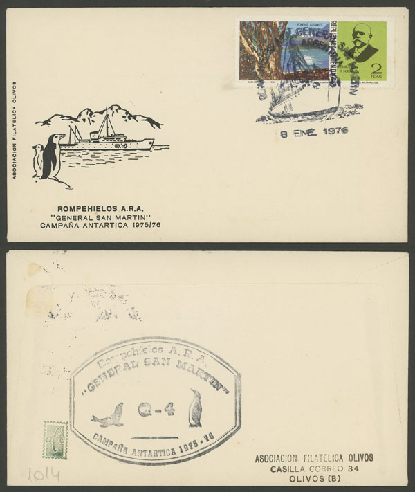 Lot 13 - argentine antarctica postal history - Guillermo Jalil - Philatino Auction # 2339 ARGENTINA: Budget auction with very good material of all periods, including rarities! Lot 13 - argentine antarctica postal history - Guillermo Jalil - Philatino Auction # 2339 ARGENTINA: Budget auction with very good material of all periods, including rarities!