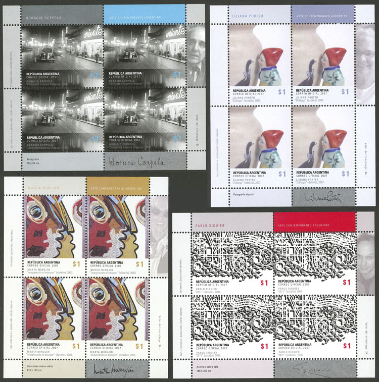 Lot 1174 - Argentina souvenir sheets - Guillermo Jalil - Philatino Auction # 2339 ARGENTINA: Budget auction with very good material of all periods, including rarities! Lot 1174 - Argentina souvenir sheets - Guillermo Jalil - Philatino Auction # 2339 ARGENTINA: Budget auction with very good material of all periods, including rarities!