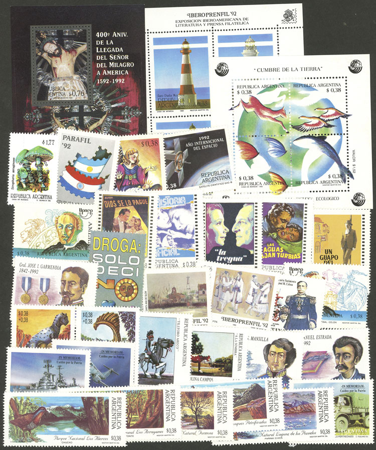 Lot 1000 - Argentina general issues -  Guillermo Jalil - Philatino Auction # 2339 ARGENTINA: Budget auction with very good material of all periods, including rarities!
