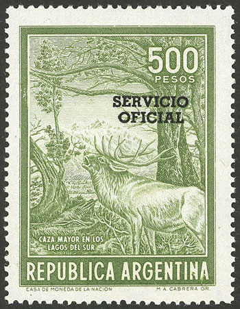 Lot 1287 - Argentina official stamps - Guillermo Jalil - Philatino Auction # 2339 ARGENTINA: Budget auction with very good material of all periods, including rarities! Lot 1287 - Argentina official stamps - Guillermo Jalil - Philatino Auction # 2339 ARGENTINA: Budget auction with very good material of all periods, including rarities!