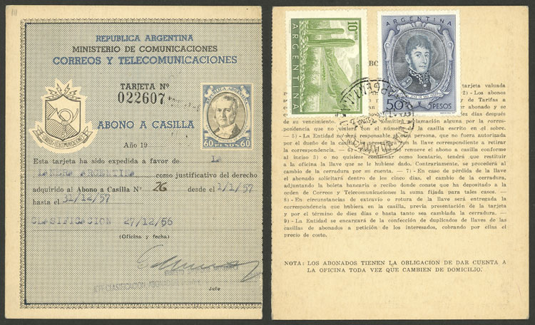 Lot 1330 - Argentina Postal stationery - Guillermo Jalil - Philatino Auction # 2339 ARGENTINA: Budget auction with very good material of all periods, including rarities! Lot 1330 - Argentina Postal stationery - Guillermo Jalil - Philatino Auction # 2339 ARGENTINA: Budget auction with very good material of all periods, including rarities!