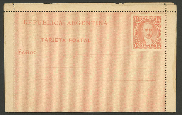 Lot 1333 - Argentina Postal stationery - Guillermo Jalil - Philatino Auction # 2339 ARGENTINA: Budget auction with very good material of all periods, including rarities! Lot 1333 - Argentina Postal stationery - Guillermo Jalil - Philatino Auction # 2339 ARGENTINA: Budget auction with very good material of all periods, including rarities!