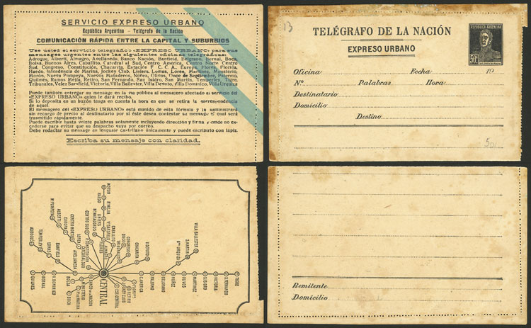 Lot 1341 - Argentina Postal stationery - Guillermo Jalil - Philatino Auction # 2339 ARGENTINA: Budget auction with very good material of all periods, including rarities! Lot 1341 - Argentina Postal stationery - Guillermo Jalil - Philatino Auction # 2339 ARGENTINA: Budget auction with very good material of all periods, including rarities!